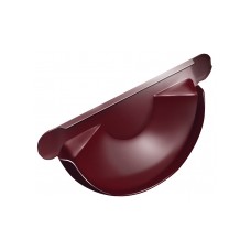 Заглушка торцевая универсальная 125 мм RAL 3005 красное вино