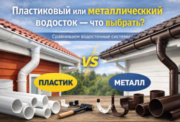 Пластиковый или металлический водосток? Что выбрать?