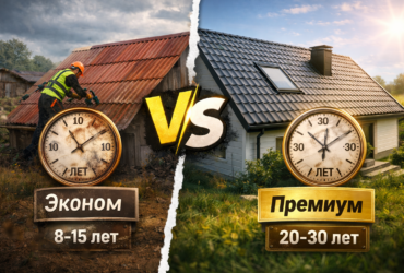 Бюджетная кровля или премиум: по сроку службы