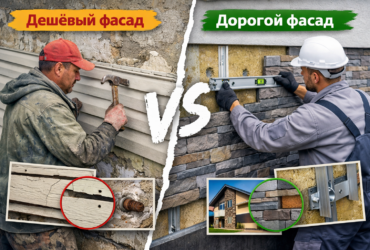Дешевый фасад vs дорогой: что выгоднее по монтажу