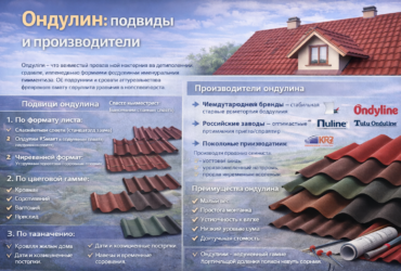 Ондулин: подвиды, производители