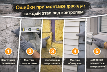 Ошибки при монтаже фасада:каждый этап