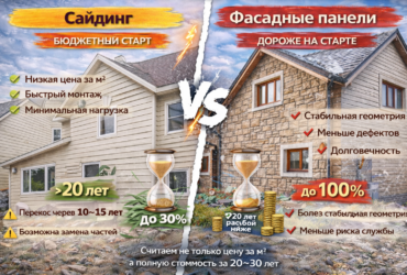 Сайдинг или фасадные панели: по цене