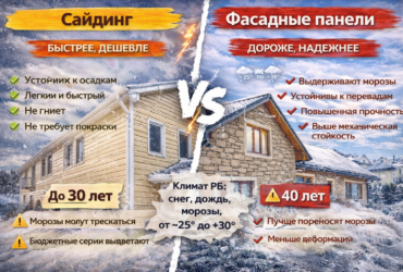 Сайдинг или фасадные панели: по климату