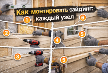 Как монтировать сайдинг: каждый узел?