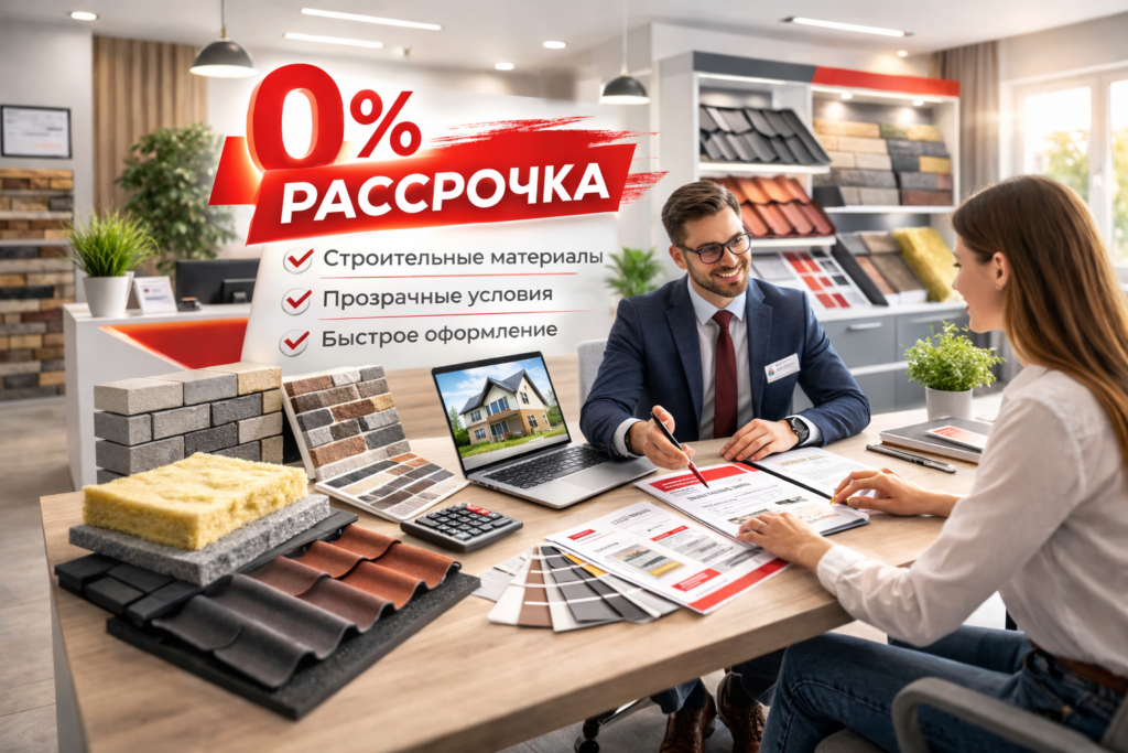Оформление рассрочки на фасадные материалы без банка