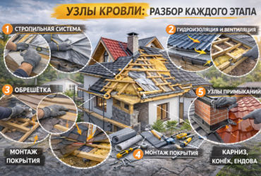 Узлы кровли: разбор каждого этапа