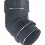 LUX Колено 45° (Графит) RAL 7024