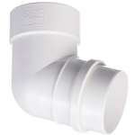 LUX Колено 72° (Пломбир) RAL 9003