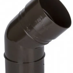 DACHA Колено 80мм 45˚ (Светло-коричневый) RAL 8017