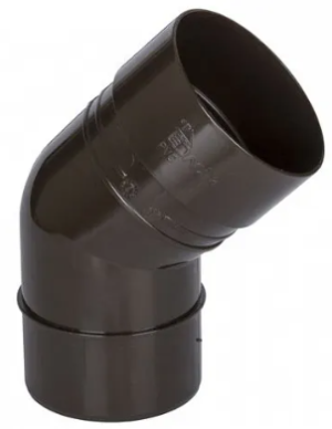 DACHA Колено 80мм 45˚ (Светло-коричневый) RAL 8017