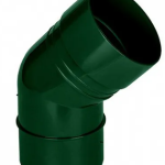 DACHA Колено 80мм 45˚ (Зеленый) RAL 6005