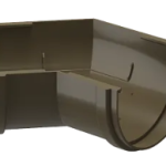 PREMIUM Угловой элемент 135˚ (Каштан) RAL 8017