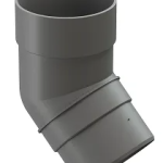 PREMIUM Колено 45˚ (Графит) RAL 7024