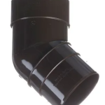 PREMIUM Колено 45˚ (Шоколад) RAL 8019