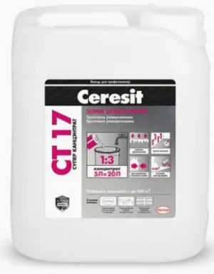 Грунтовка глубокопроникающая Ceresit CT 17 - 5л