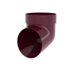 Колено сливное ПВХ бордо (RAL 3005)