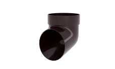 Колено сливное ПВХ коричневое (RR 32)
