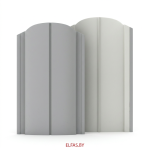 металлический штакетник ellipse 19х126 профиль для забора стальной планка прямой или фигурный верх оцинкованный