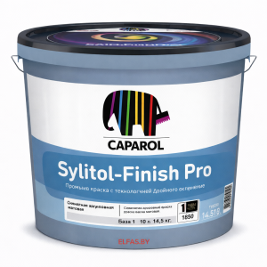 Краска фасадная силикатная Caparol Sylitol-Finish Pro База1 10л/14,5кг