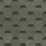 Гибкая черепица Standard Сота - зелёный